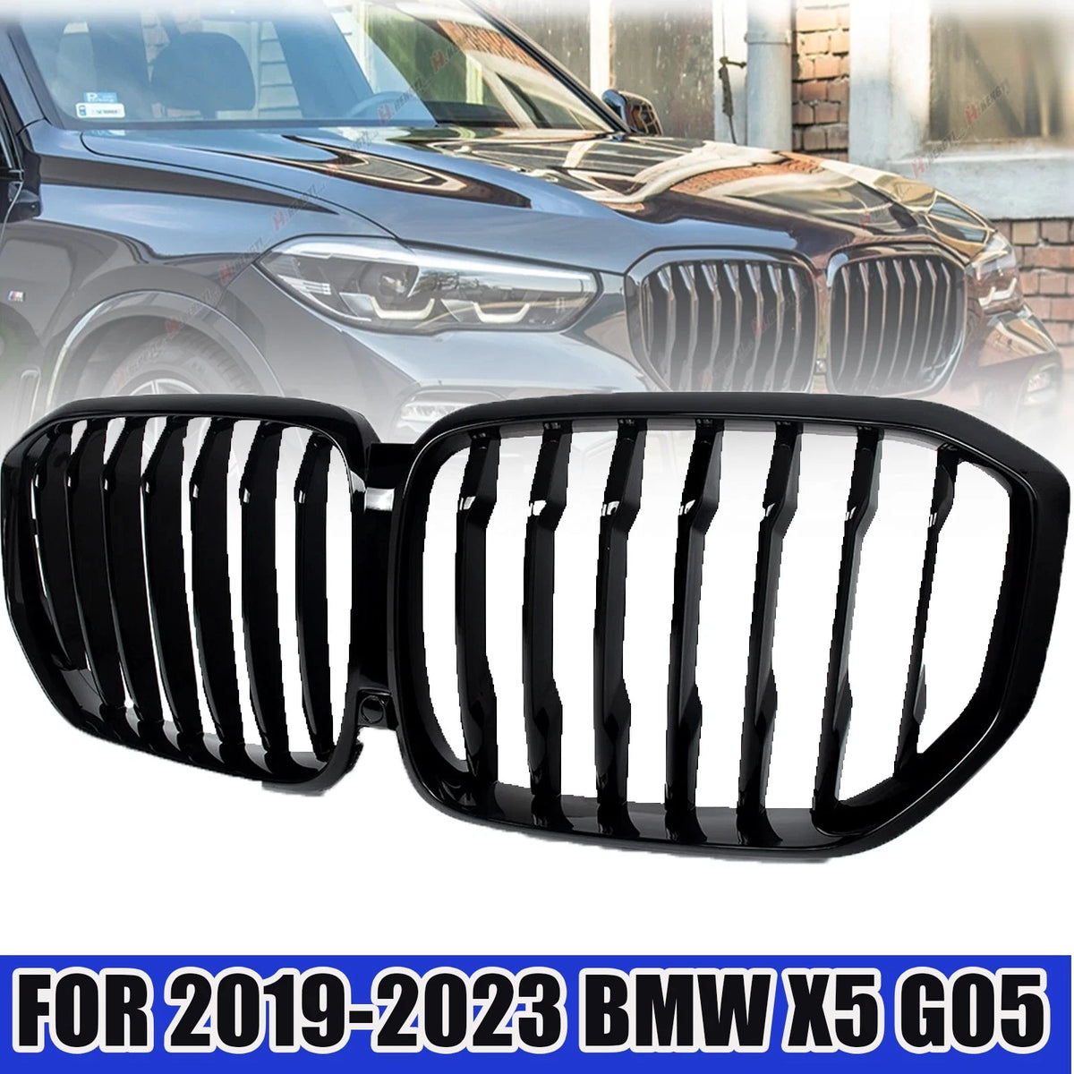 Gloss Black M-Performance Front Kidney Grille for BMW X5 G05 (2019–2023)