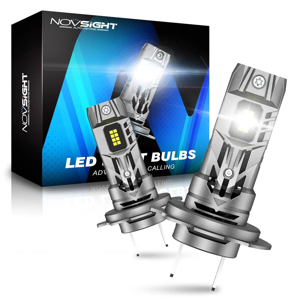 H7 LED Headlight Bulbs Kit for CANBUS Vehicles (22000LM, 6500K)