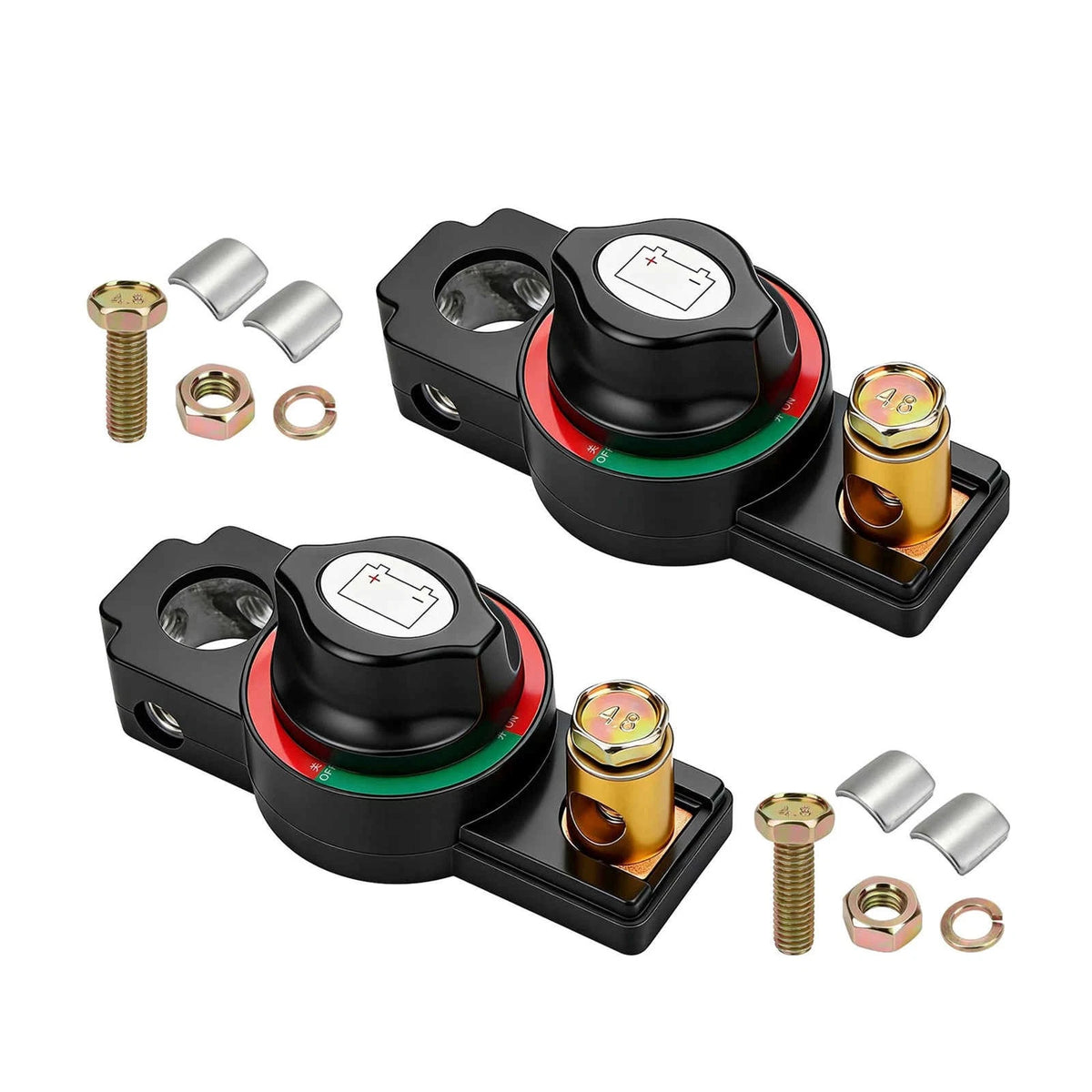 2X Main Battery Disconnect Switch for Car RV Van ATV (Dose Not Apply)