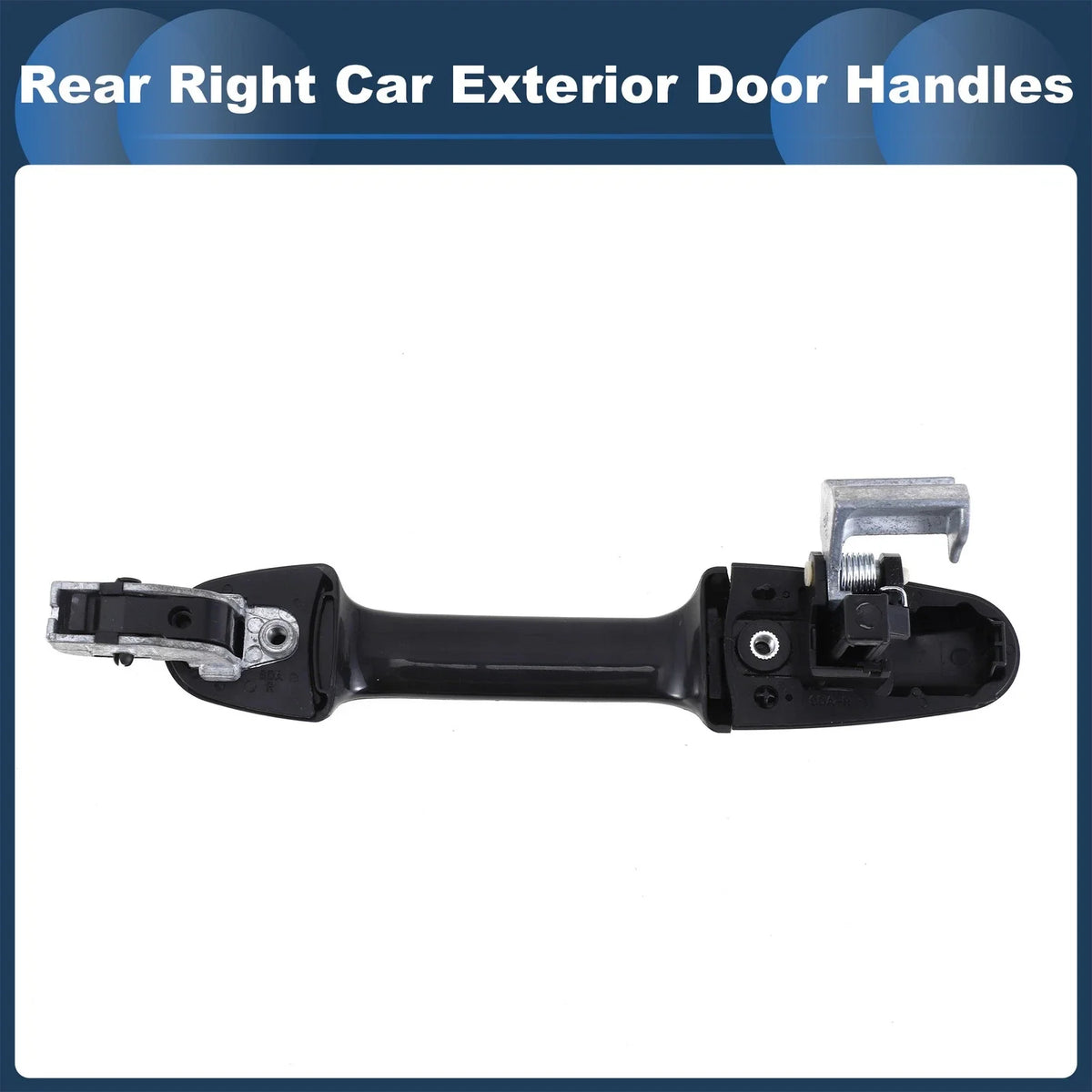 Rear Right Door Handle No. 72640SDET01 for Honda Accord Silver Tone