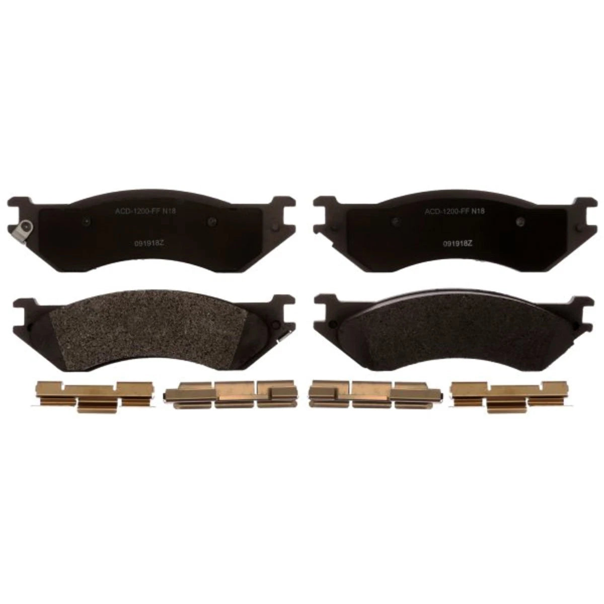 2X Brake Pad Sets for Dodge Ram 1500 2500 (2001–2008) 14D702AMH