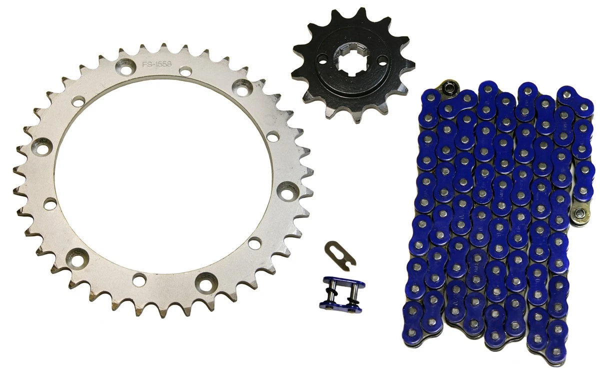 Blue 520x92 O-Ring Drive Chain & 13/40 Sprockets for Yamaha Blaster (200)