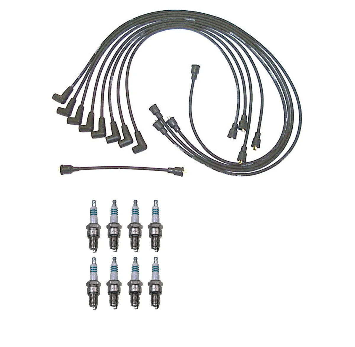 Denso Wire Set & 8 Iridium Power Spark Plugs Kit for Chevrolet GMC V8