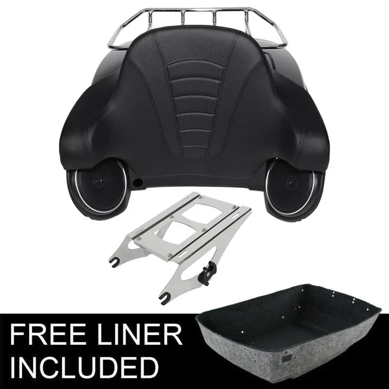 Matte Black Speaker Rack for Harley Touring (2014–2026)