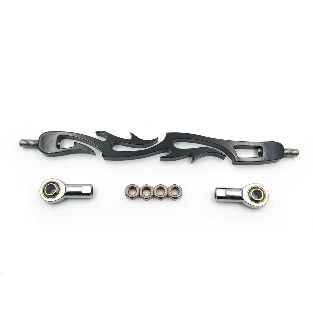 Black Slotted Flame Shift Linkage for Harley Softail (1985–2008) FLHR FLT FLHT