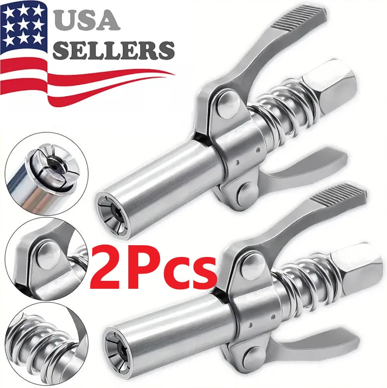 Grease Gun Coupler for High Pressure Quick Release Nozzles