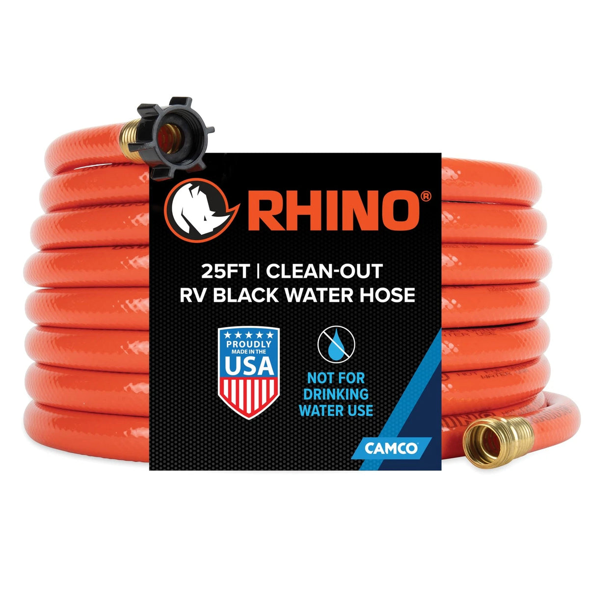 25-Ft Black Water Hose for RV Camper (2010–2023)