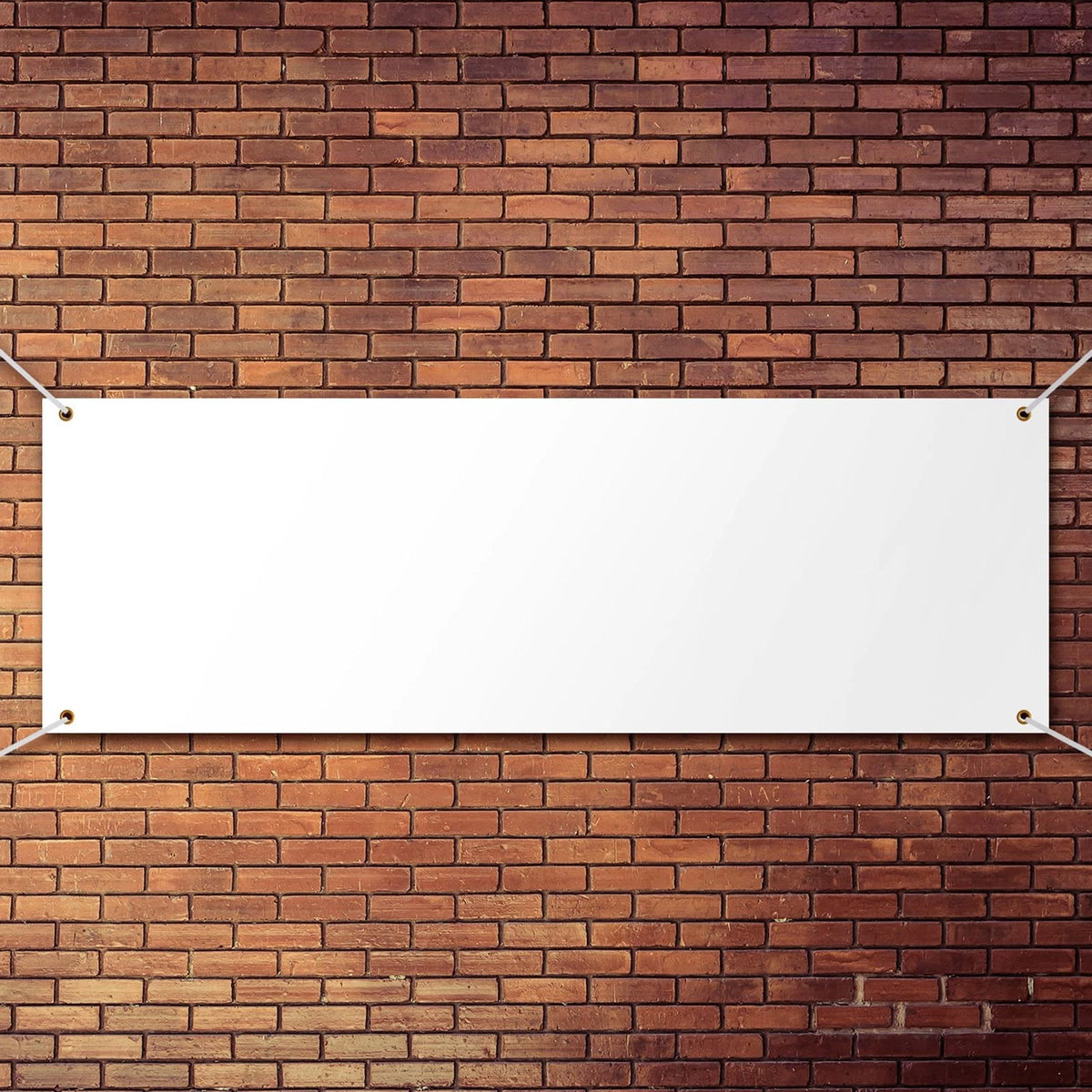 2X Large Blank Banners for - 2 x 6 Feet, White