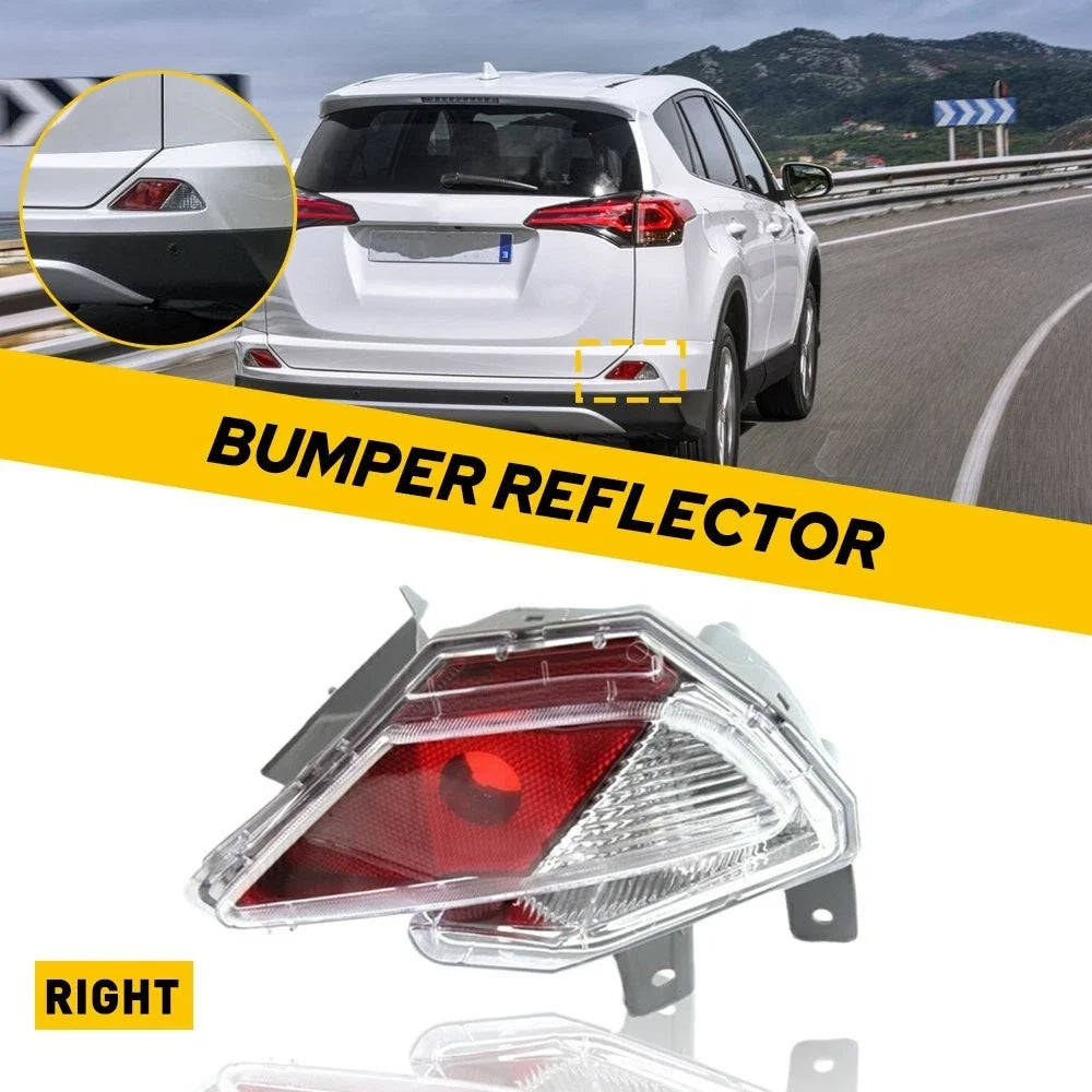Right Passenger Side Rear Bumper Reflector Light Case for Toyota RAV4 (2016–2018)