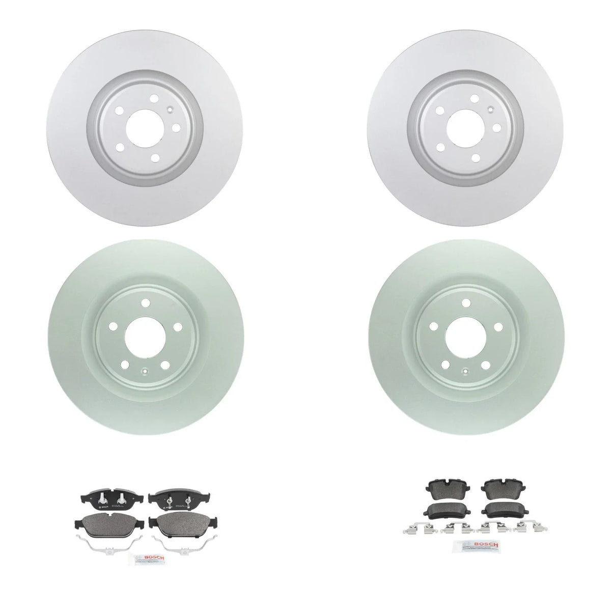 Bosch QuietCast Brake Rotor & Semi-Metallic Pad Kit for Audi A6 A7 (2012–2018)