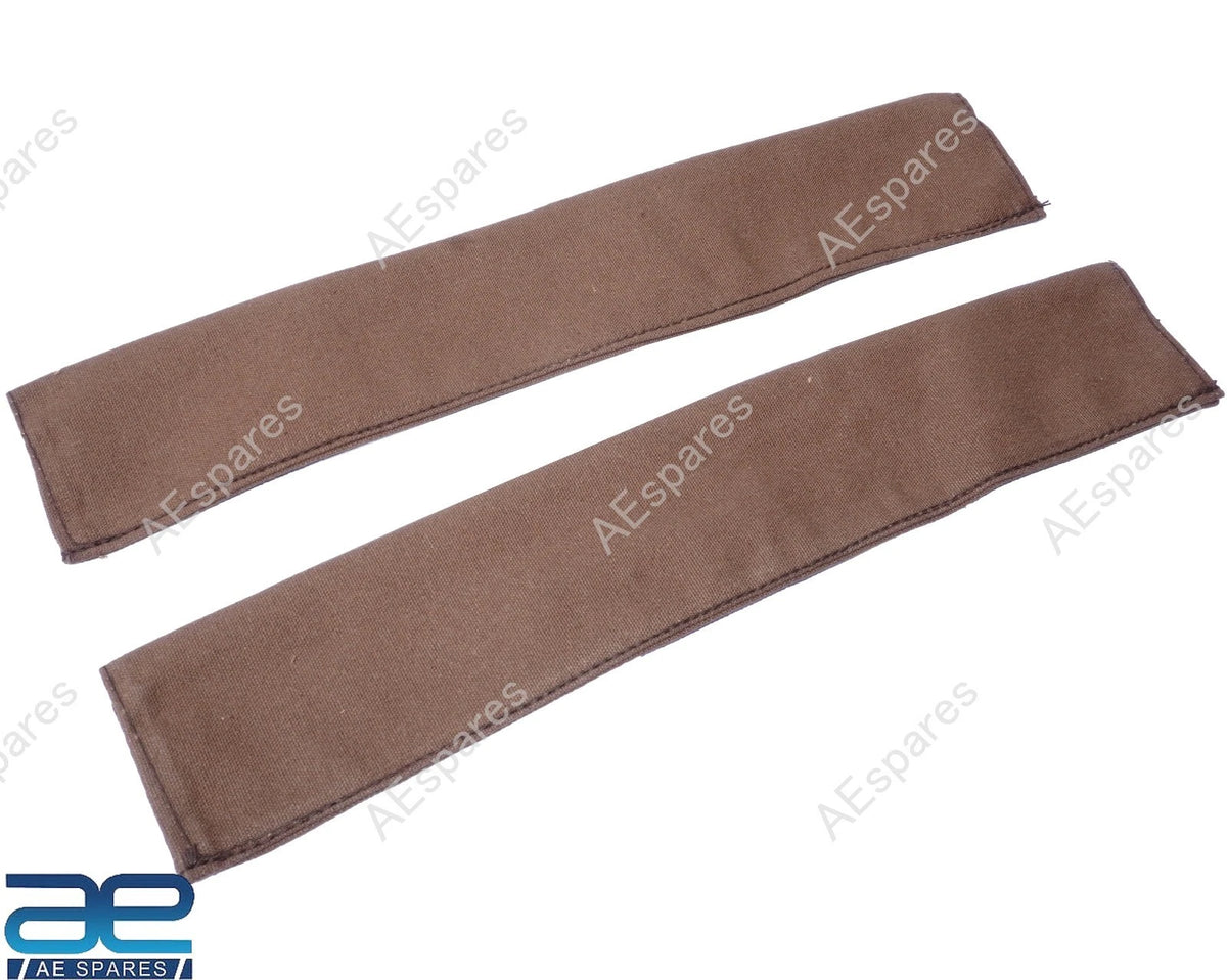 Pair Canvas Tailgate Chain Cover for Jeep Willys CJ2A CJ3A CJ5 M38 (1945–1975)