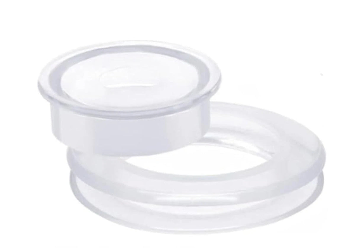 2 Inch Umbrella Hole Ring Cap Set for Patio Table - Clear Silicone Weatherproof