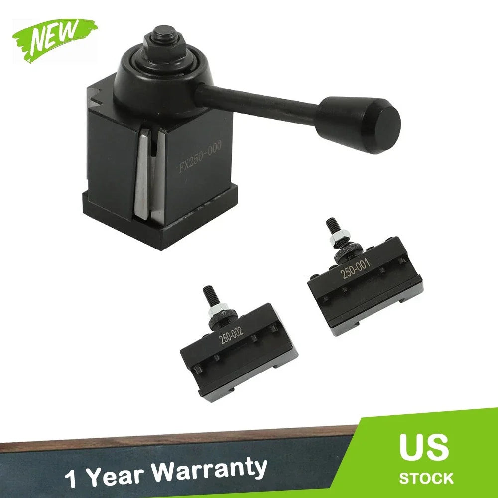 3X Wedge Type Quick Change Tool Post Holder OXA 250-000 for Lathe Up to 8"