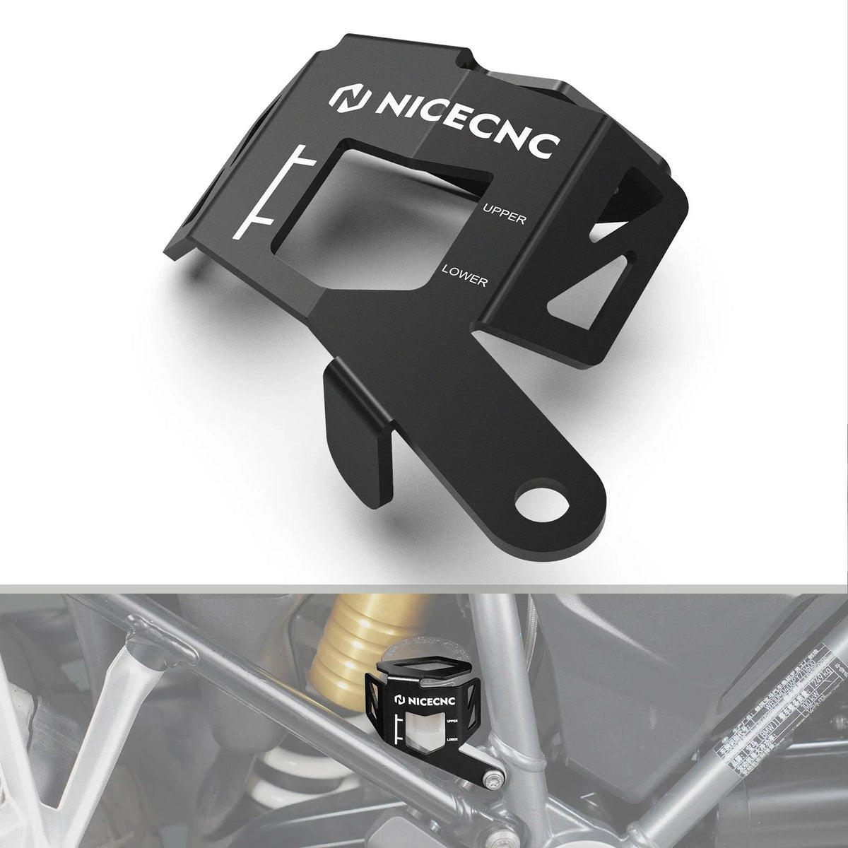 Anodized Rear Brake Fluid Reservoir Protector for BMW R1250GS (2019–2023)