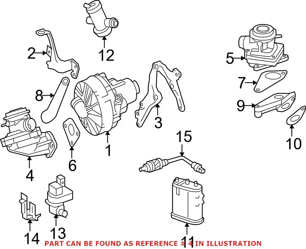 Secondary Air Injection Control Valve for Mercedes (2000–2006) 0021408360