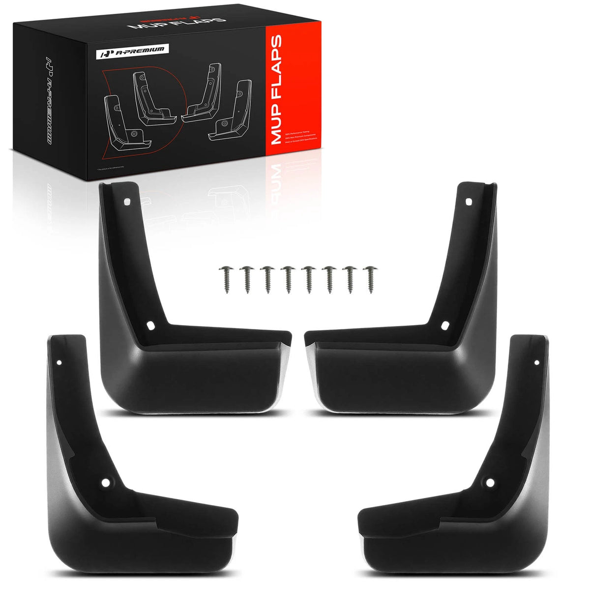 Set of 4 Splash Guards Mud Flaps for Chevy Malibu (2016–2018)