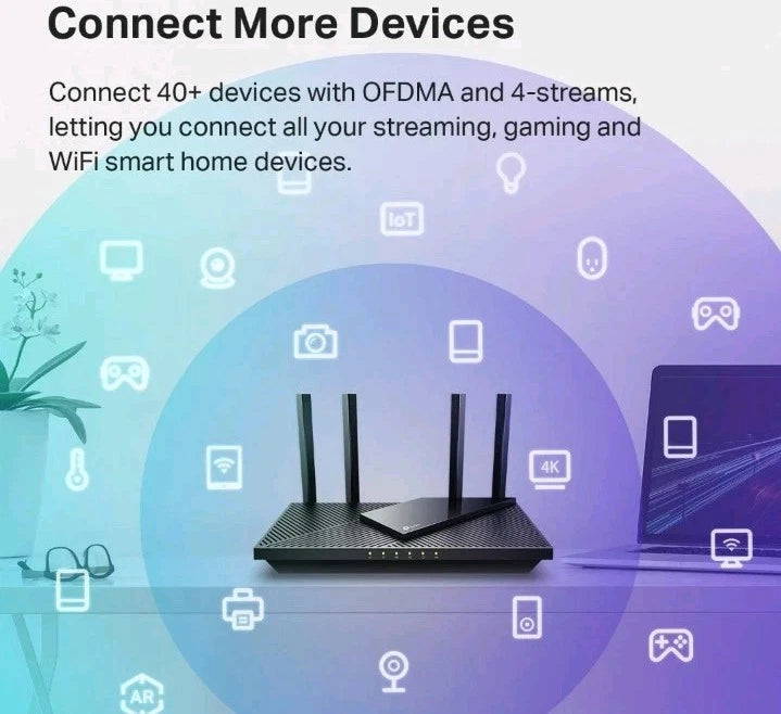 TP-Link AX1800 Dual Band Gigabit Router for Alexa (2021–2023)