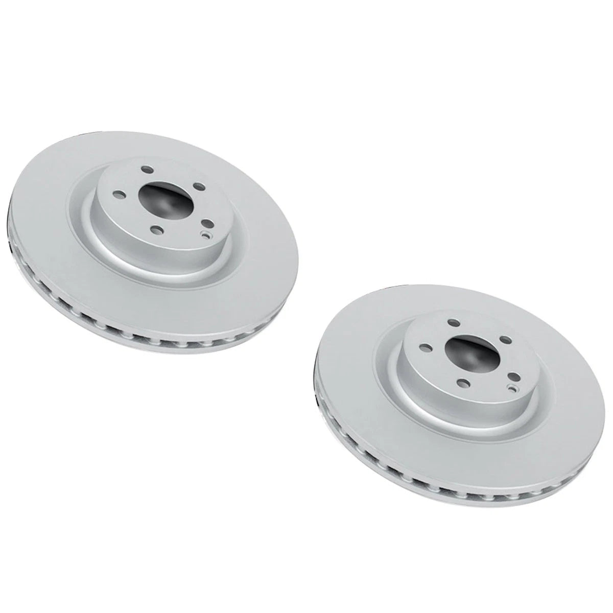 Set of 2 Powerstop Brake Discs Front for Hyundai Genesis Coupe (2009–2016)