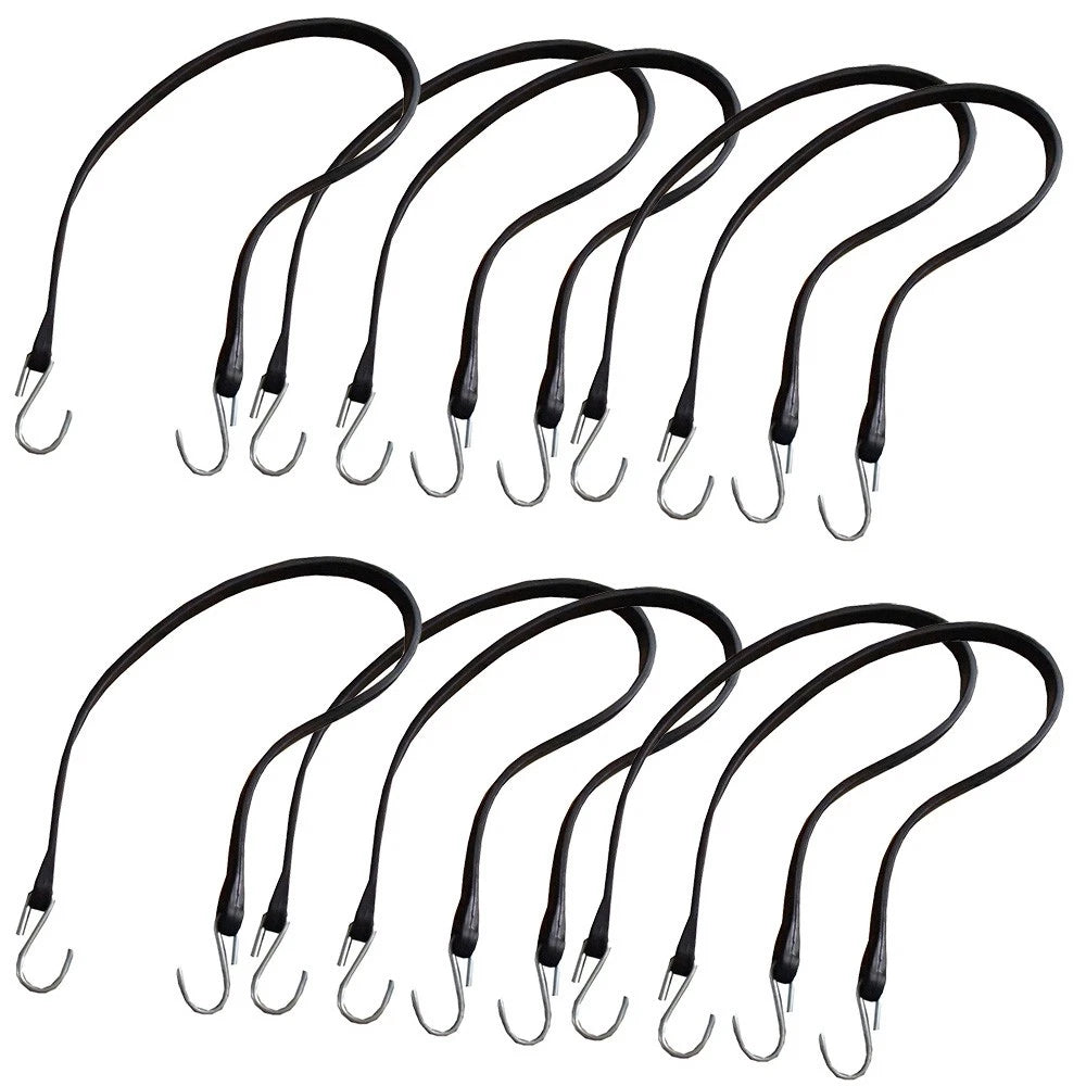 10pc Heavy Duty 31" Rubber Bungee Tie Down Straps