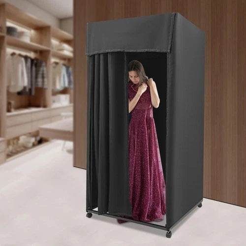 Movable Fitting Room Dressing Room with Wheels for Clothing Store