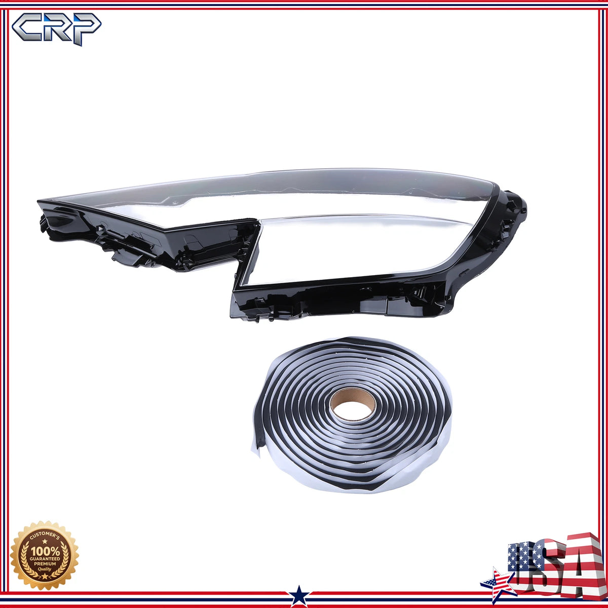Left Headlight Lamp Lens Cover Frame for Audi Q8 SQ8 (2019–2023)