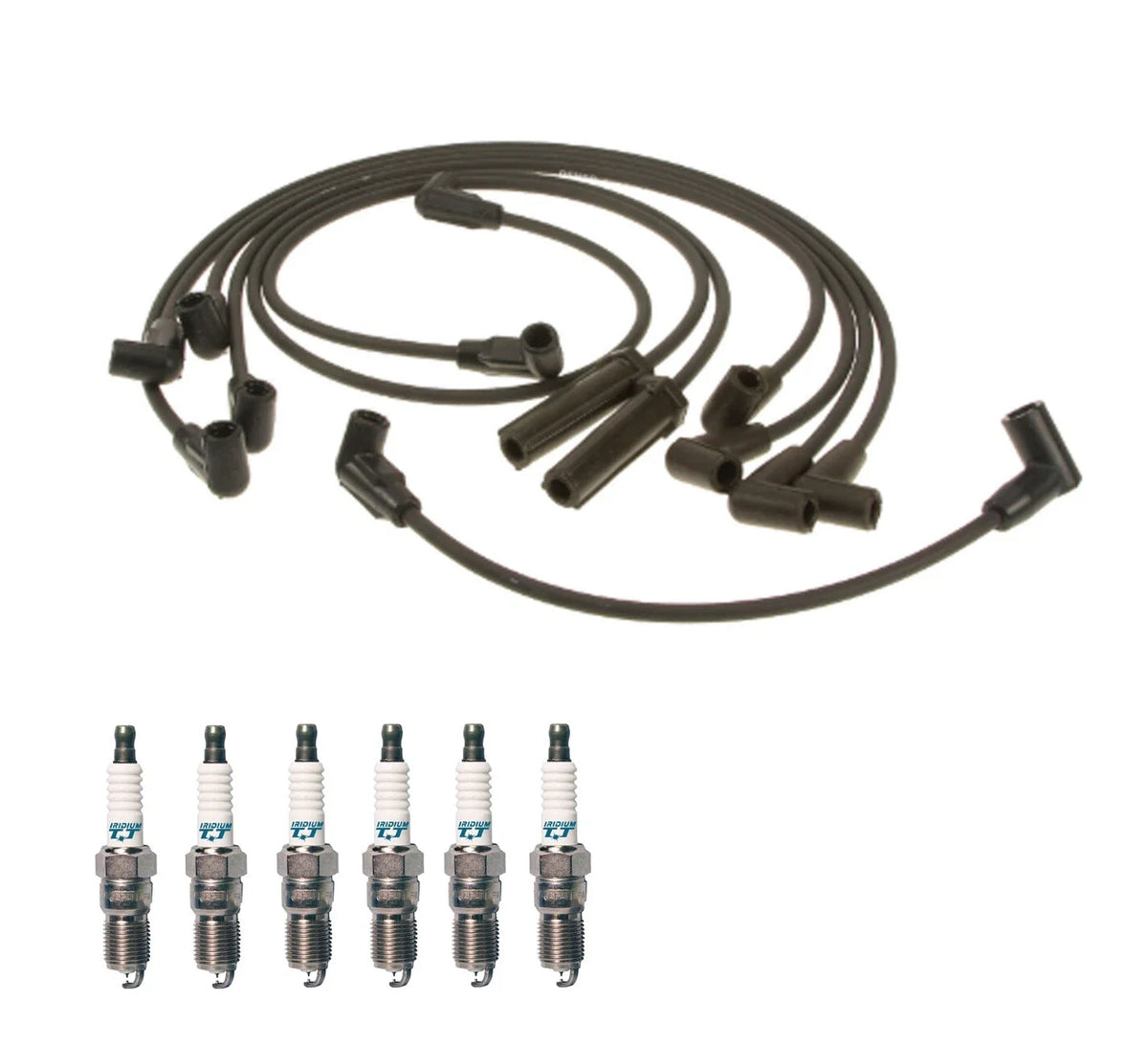 Denso Wire Set & 6 Iridium TT Spark Plugs for Chevy 4.3 V6 (1996–2002)