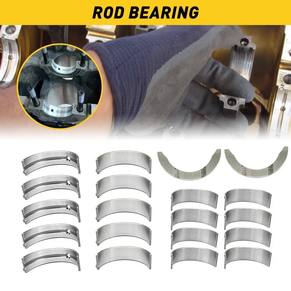 Set of 4 Connecting Rod & Main Bearings for Hyundai Kia 1.6L Turbo (2013–2020)