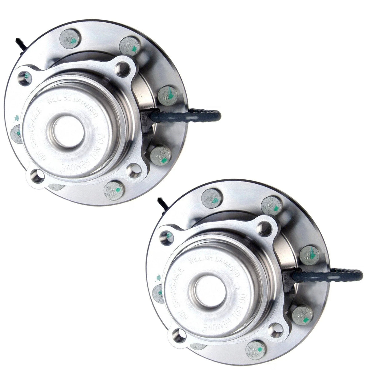 Set of 2 Front Moog 8 Stud Hub Wheel Bearing Assemblies for Chevy GMC