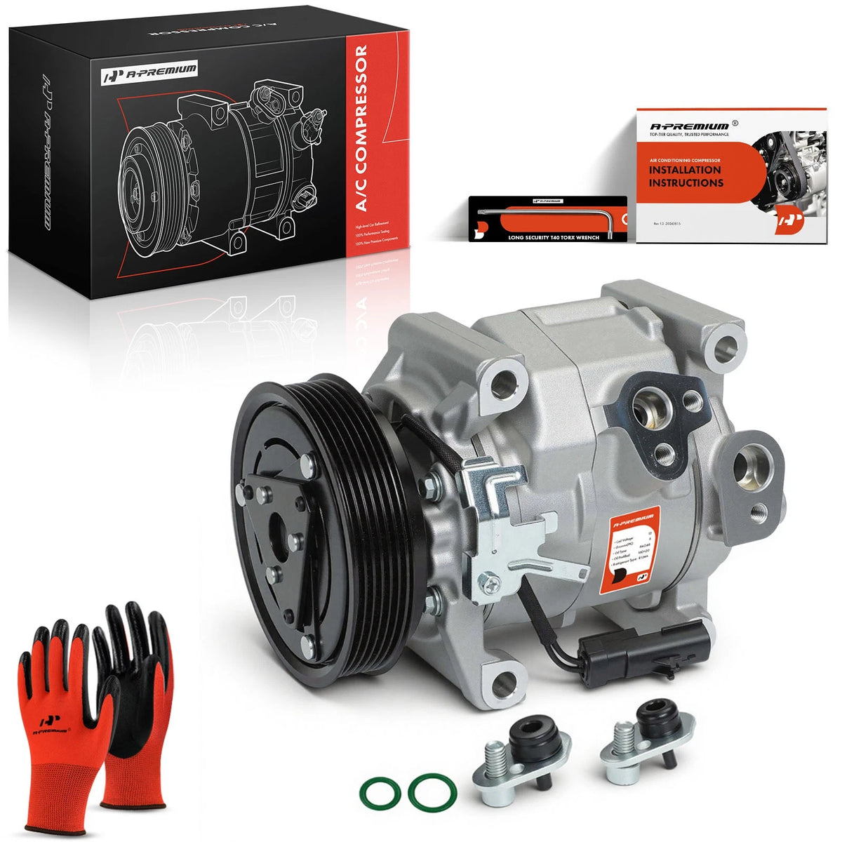 A/C Compressor with Clutch for Dodge Grand Caravan, Journey (CO30015C)