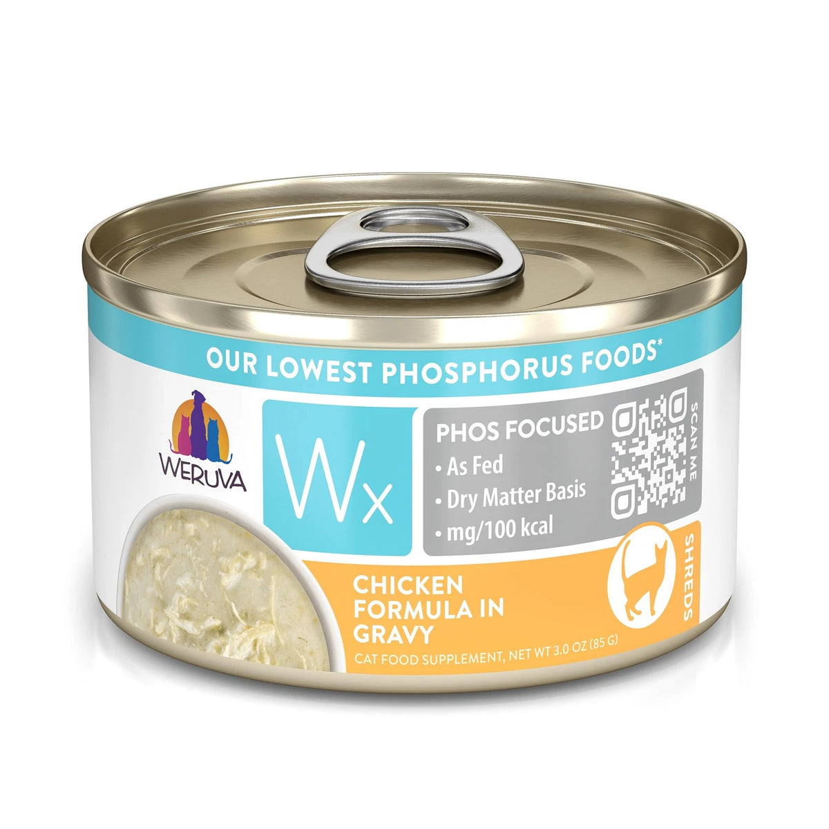 3X Weruva Wx Phos Focused Chicken Formula in Gravy 3oz (Pack of 12)