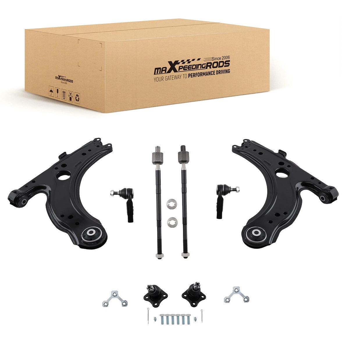 Set of 2 Front Lower Control Arms for VW Beetle Golf Jetta (1999–2006) - XT4VQ3