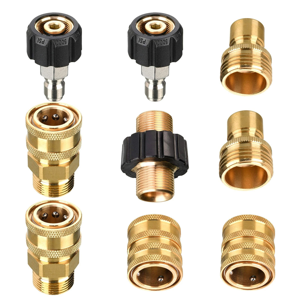 Pressure Washer Adapter Set for M22 to 3/8 Inch