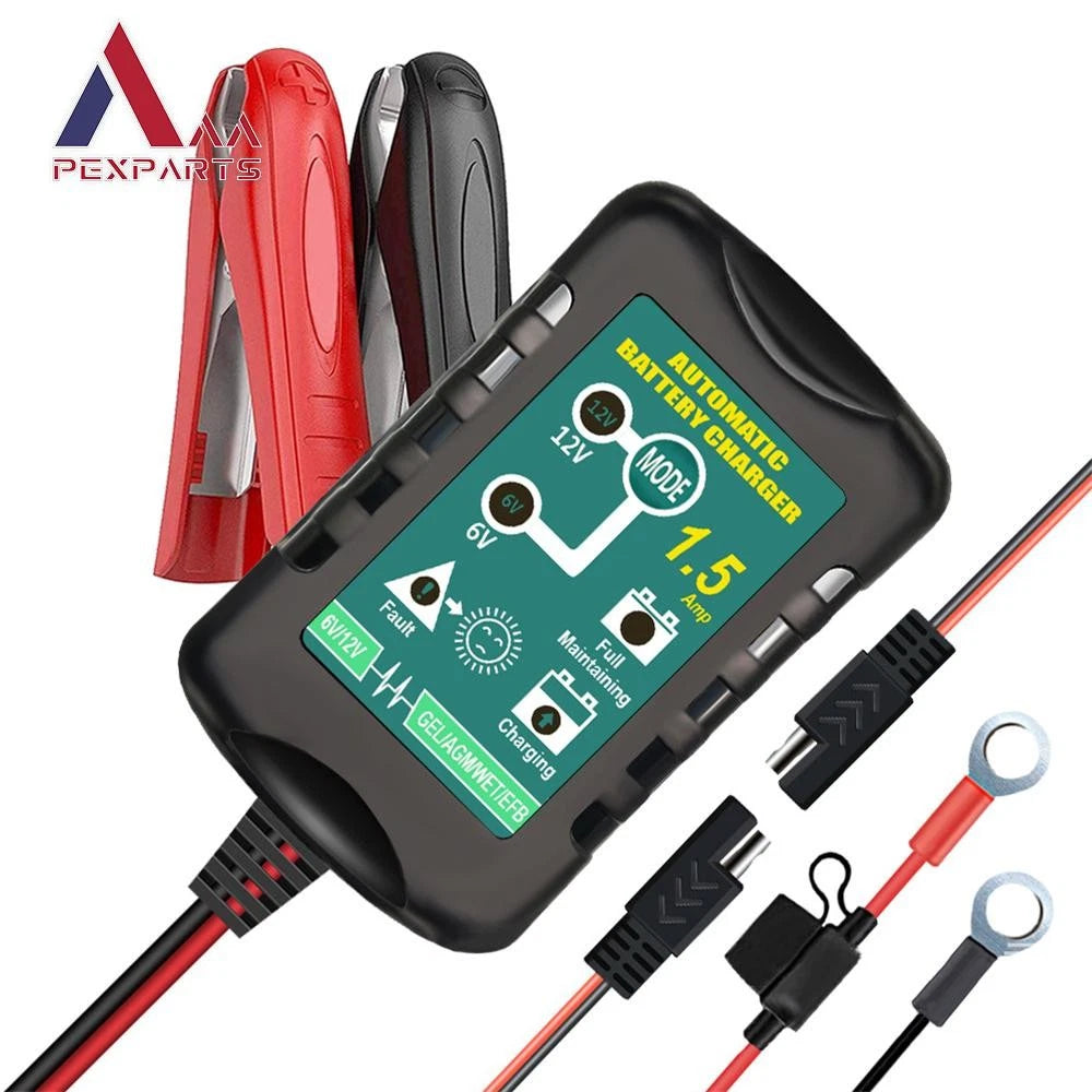 Automatic Battery Charger Maintainer for Motorcycle (6V 12V)