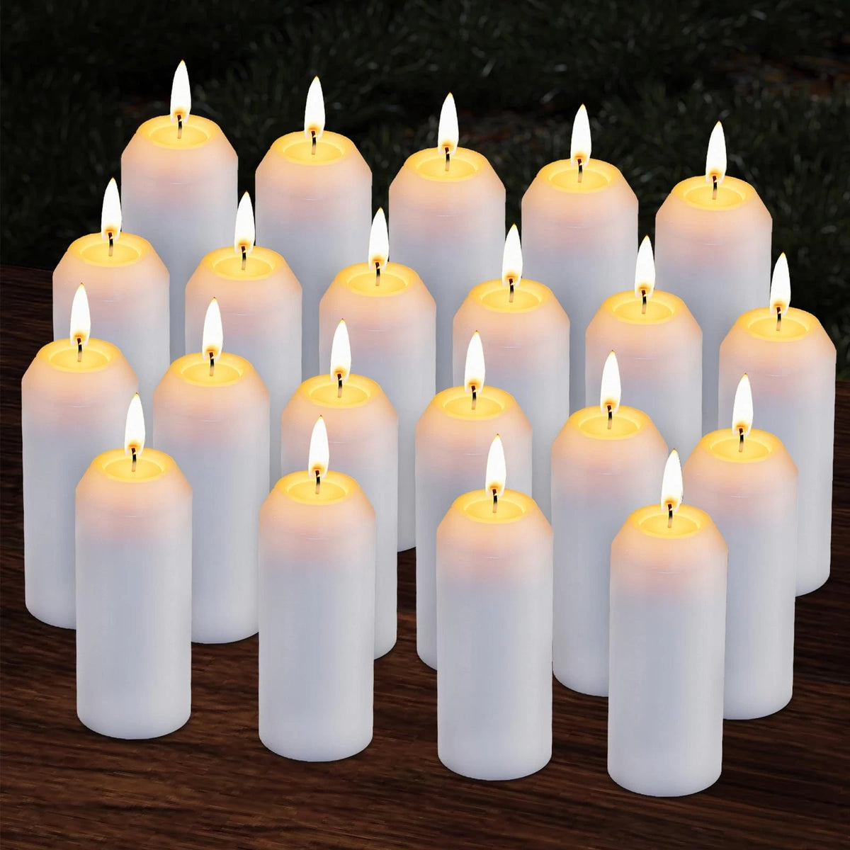 20 Pack Emergency Candles Long Burning Survival (18H+ Inside)