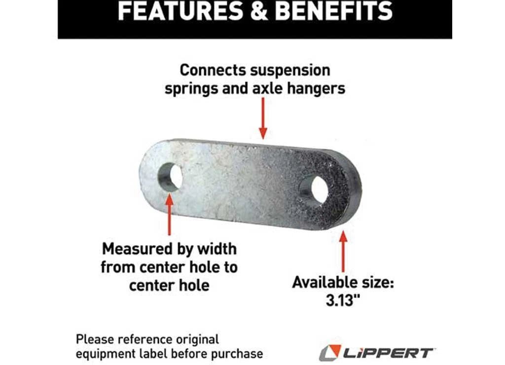3X Heavy Duty 3.13" Shackle Link for Lippert