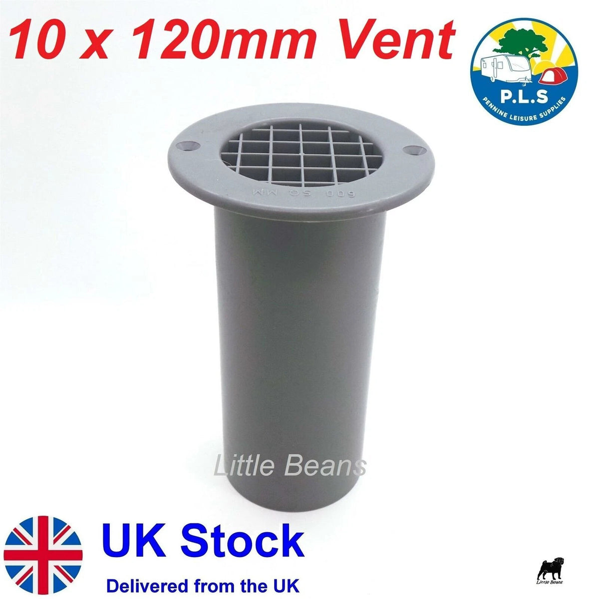 10x Gas Drop Out Round Floor Vent for Caravan Motorhome (75mm x 120mm) 870934