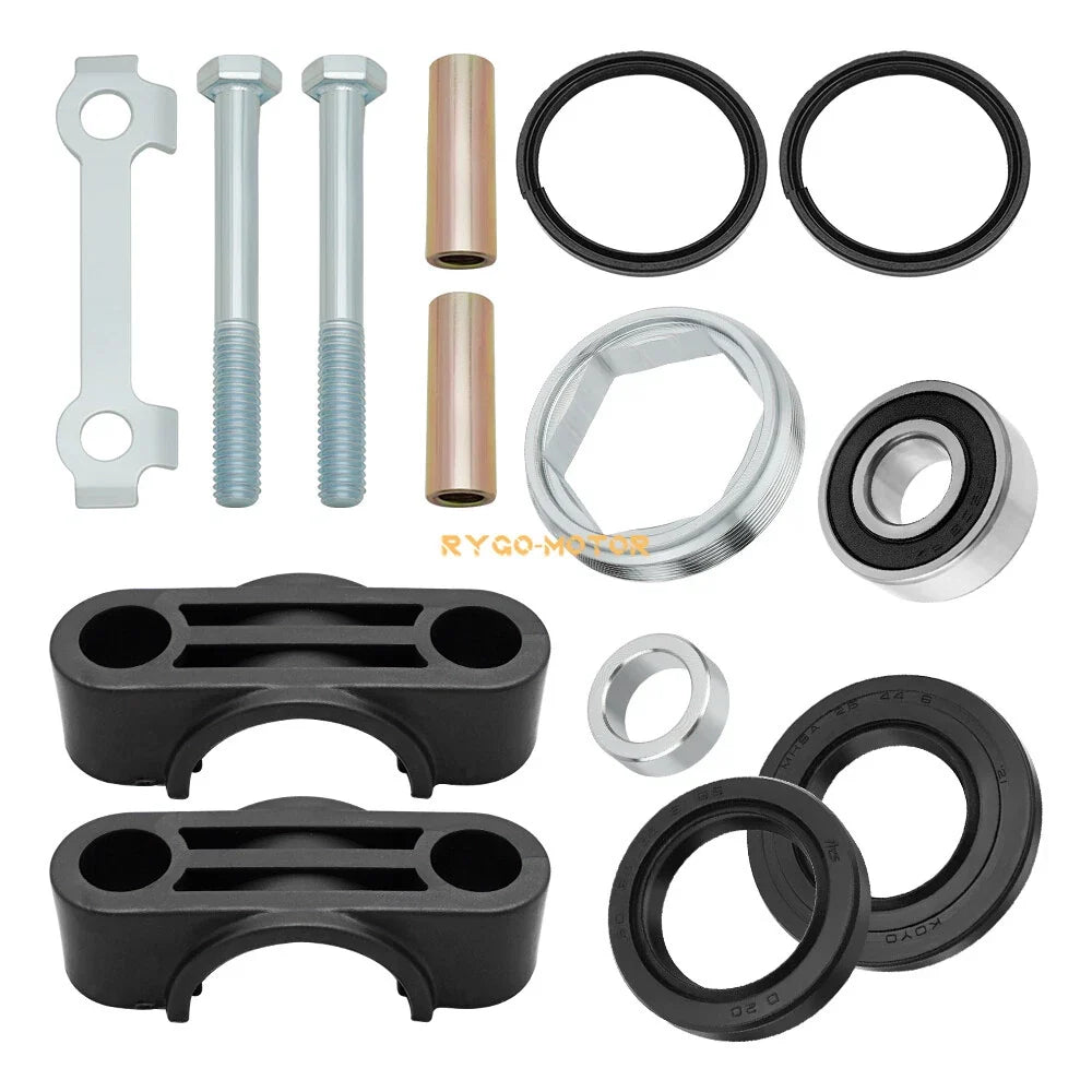Steering Stem Bushing Bearing Seal & Holder Nut for Yamaha Wolverine 350 450 (1995–2005)