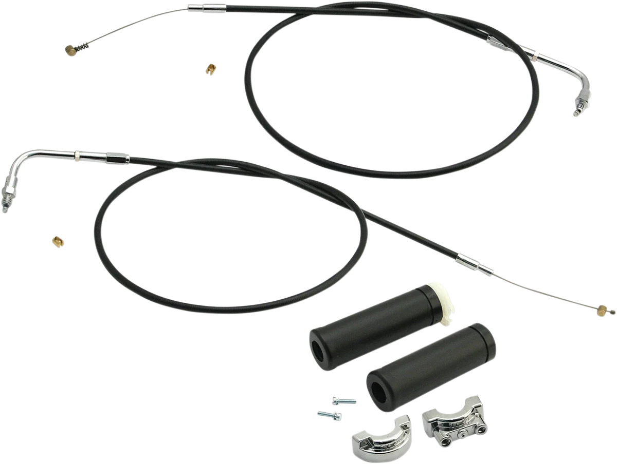 S&S Cycle Dual-Cable Throttle Assembly Kit for E&G Carbs (48", 19-0449)