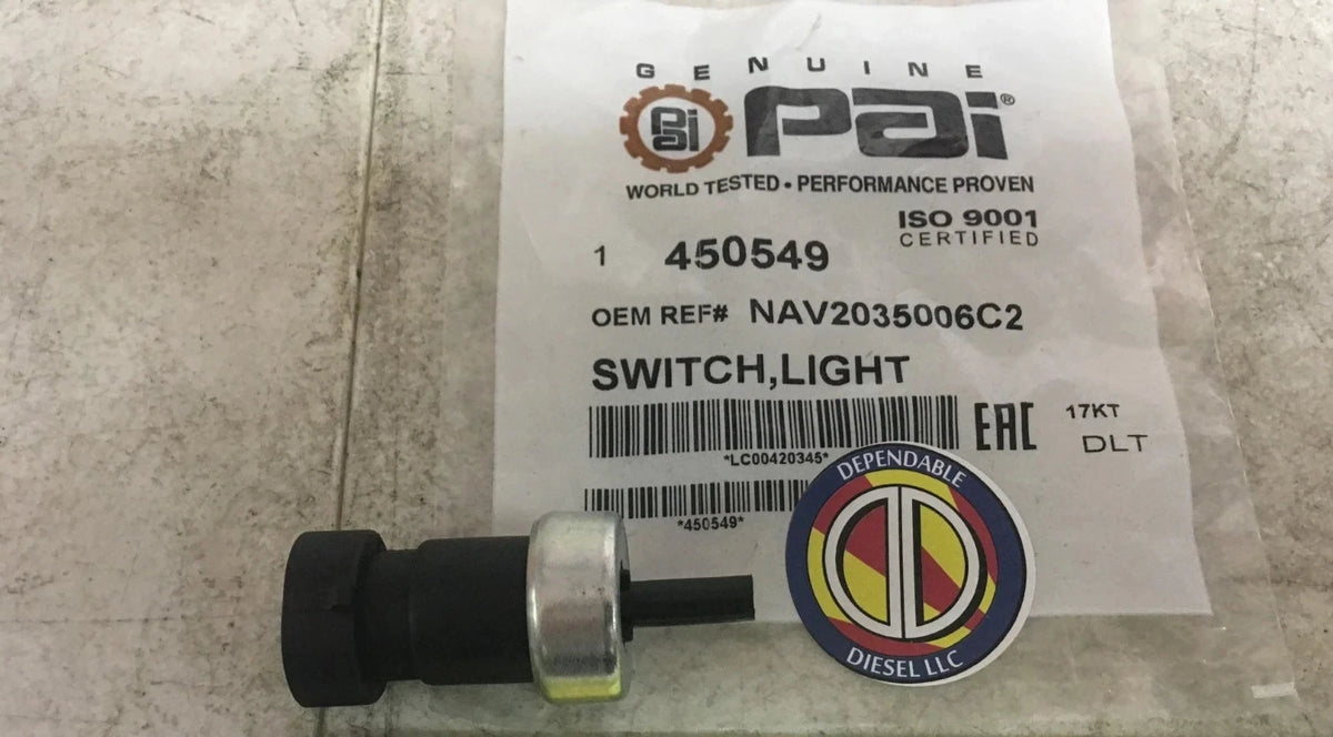 PAI 450549 Parking Brake Light Switch for International (Ref 2035006C2, 2035006C1)