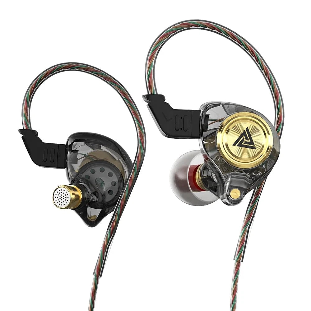 Wired Gaming Earbuds with Deep Bass Sound - Black