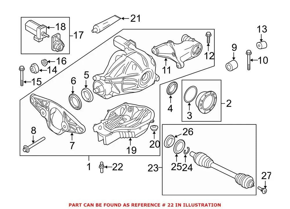 Differential Oil Temperature Sensor for BMW (OEM 33107847469)