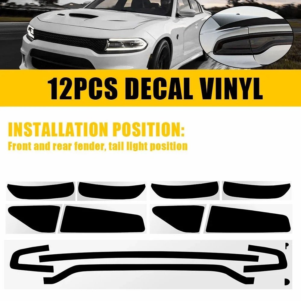 Tail Light & Side Marker Overlay Vinyl for Dodge Charger (2015–2023)
