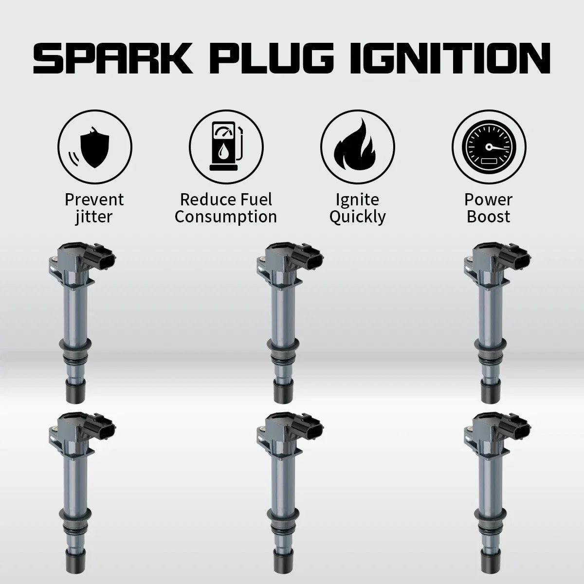 6 Ignition Coils for Jeep Grand Cherokee Liberty Commander (2005–2010) UF270