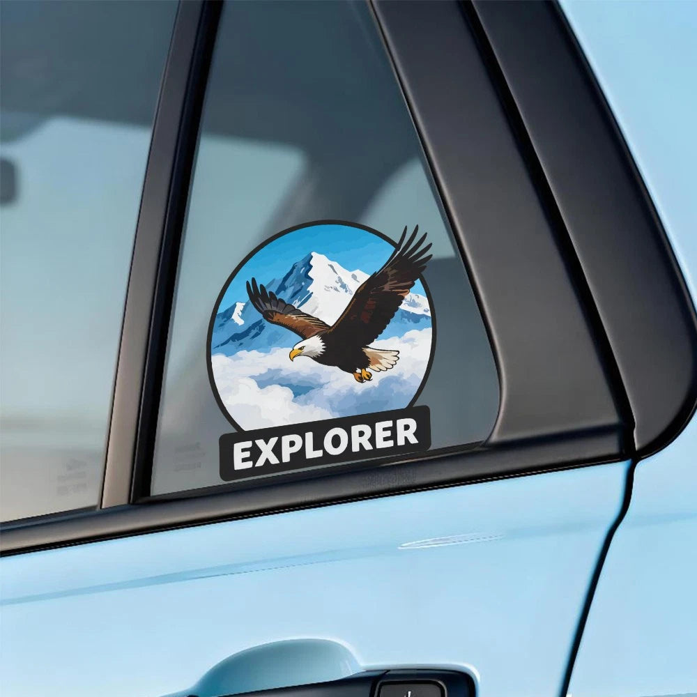 Sticker Mountain Cloud Wildlife Decor Decal for Explorer Eagle