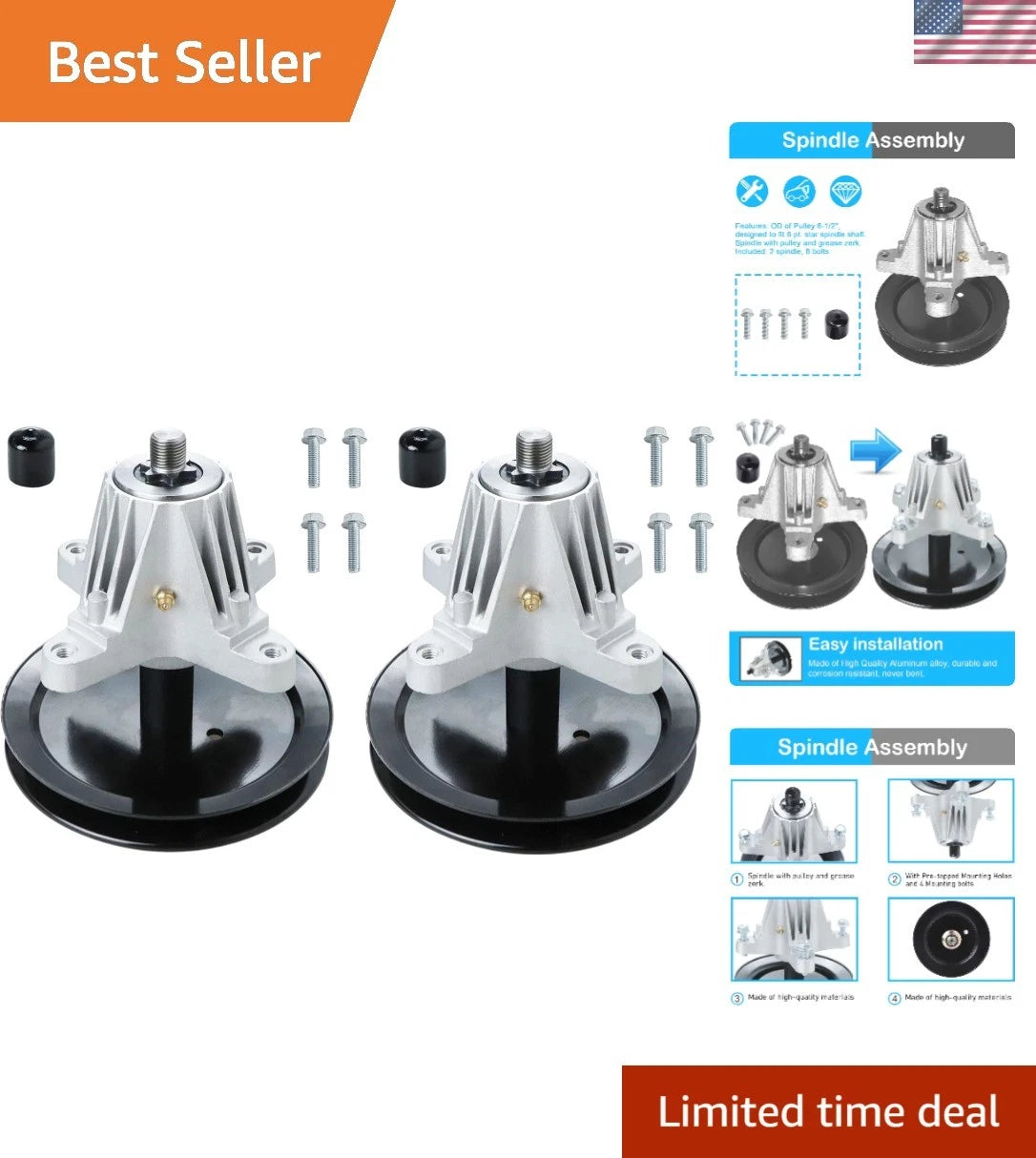 2X Spindle Assembly for Cub Cadet & MTD Lawn Mowers