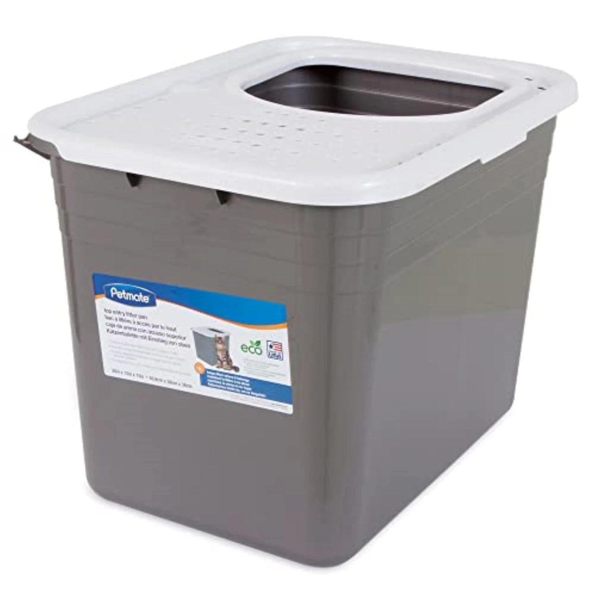 Covered Cat Litter Box for Large Cats (USA Made)