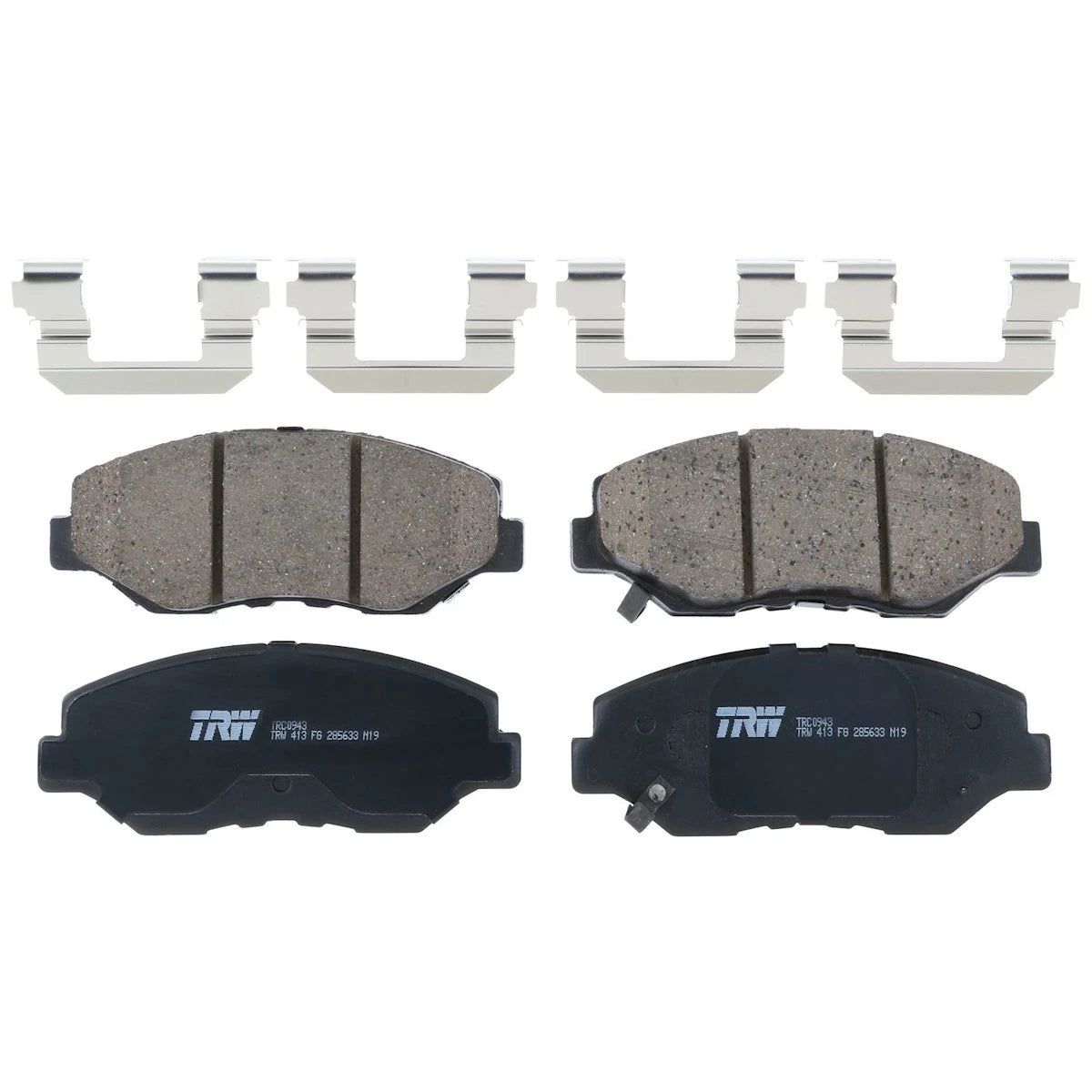 2X TRC0943 Brake Pad Set Front for Honda Pilot (2003–2008)