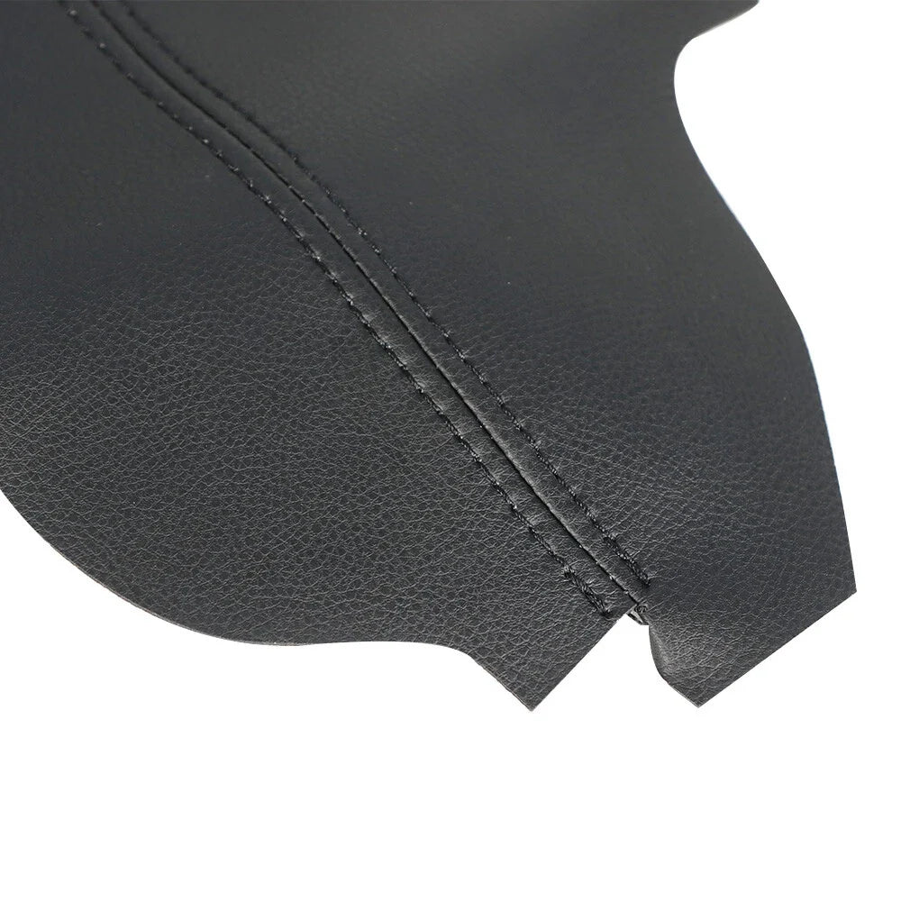 Set of 2 Door Panel Armrests for Acura TSX (2009–2014) Faux Leather Black