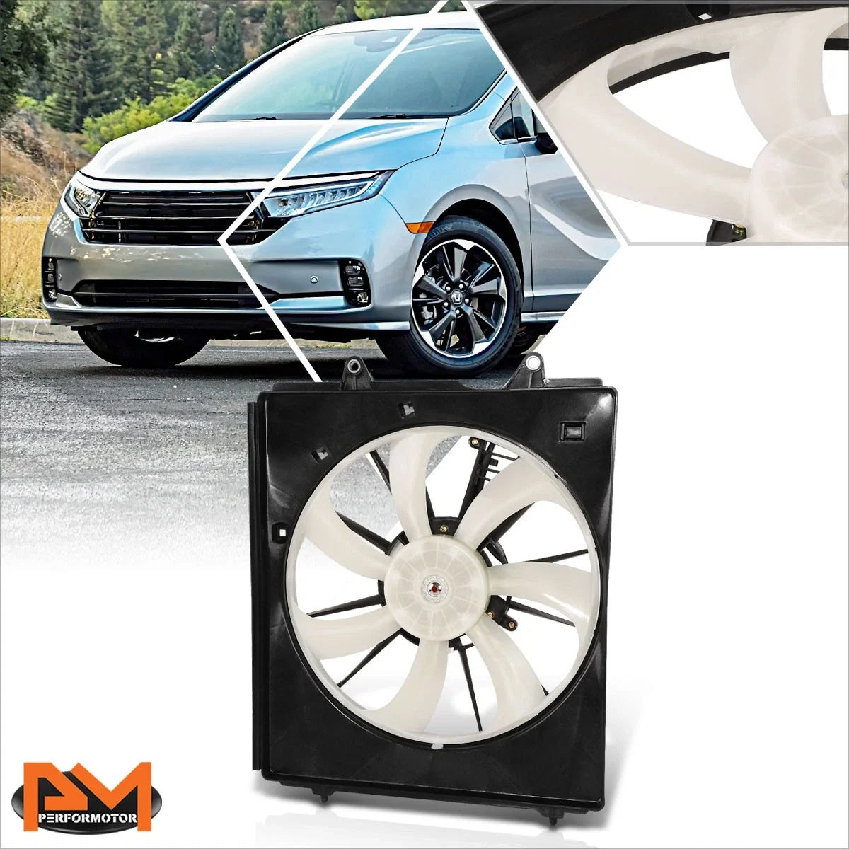 A/C Condenser Cooling Fan Assembly for Honda Odyssey (2018–2022)
