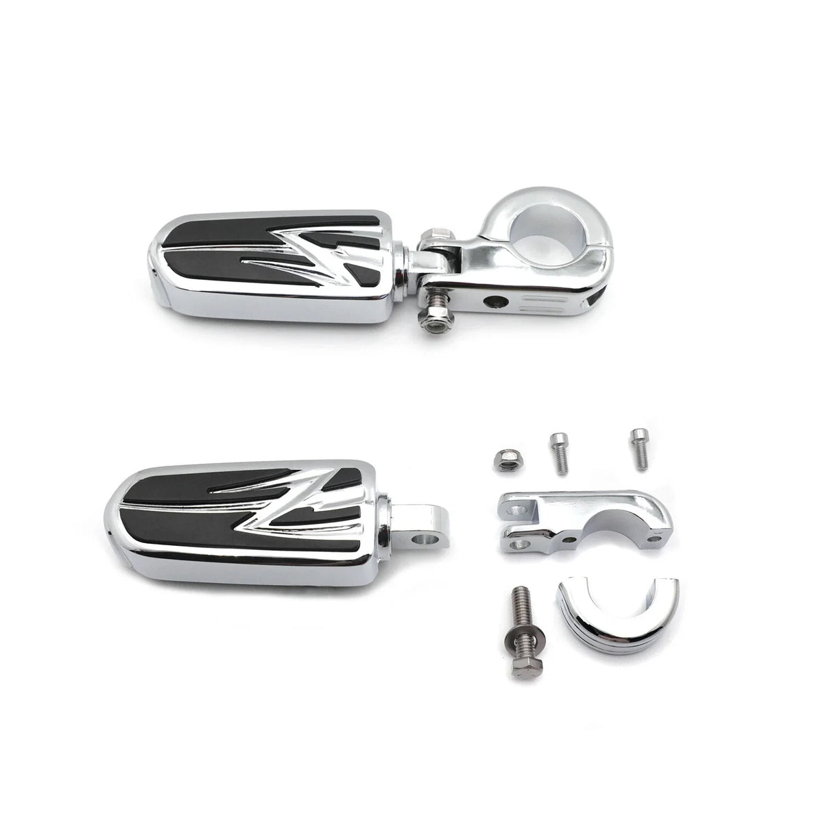 Flash Lightning Foot Peg Kit 1.25" for Harley Sportster 883 1200 (2013)